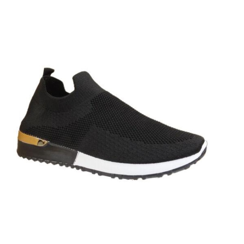 Women's Sock Knit Trainers Ladies Slip On Sneakers Jogging Pumps Comfort Shoes