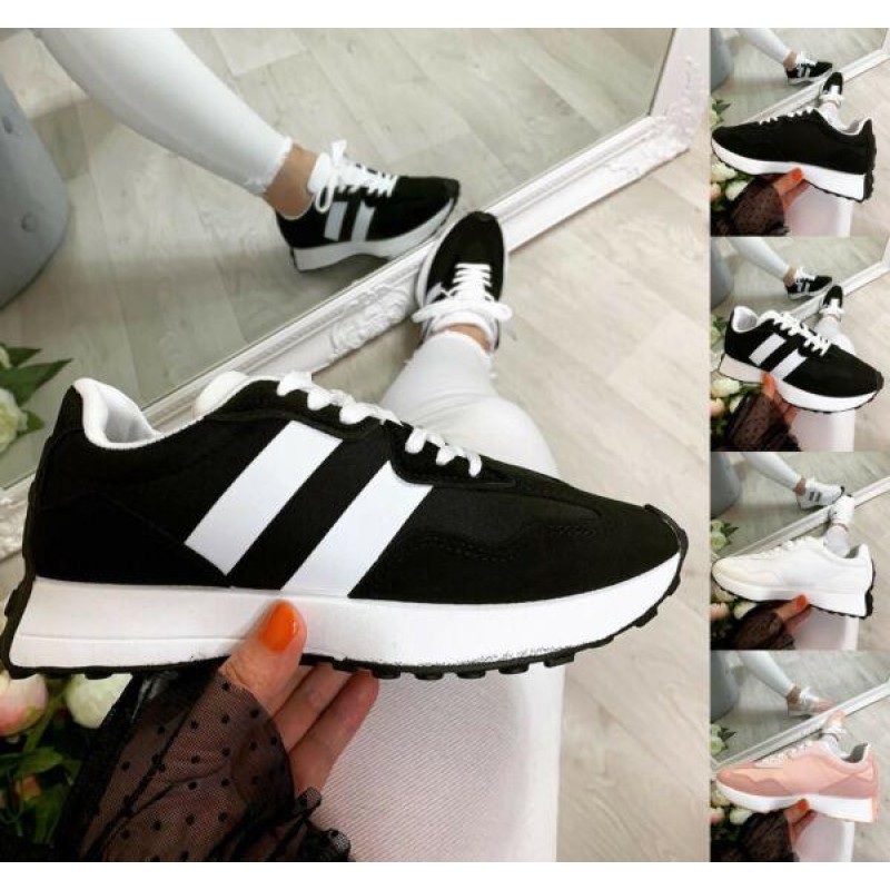 WOMENS LADIES LACE UP SPORT TRAINERS PARTY CHUNKY SNEAKERS WOMEN FASHION SHOES