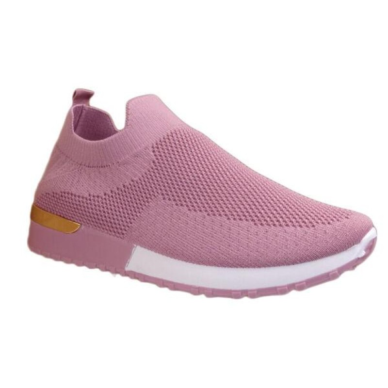 Women's Sock Knit Trainers Ladies Slip On Sneakers...