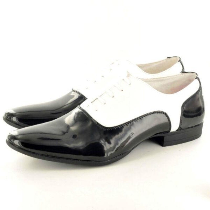 Mens Smart Faux Suede & Patent Formal Lace Up Wedding Shoes In UK Sizes 6-11 