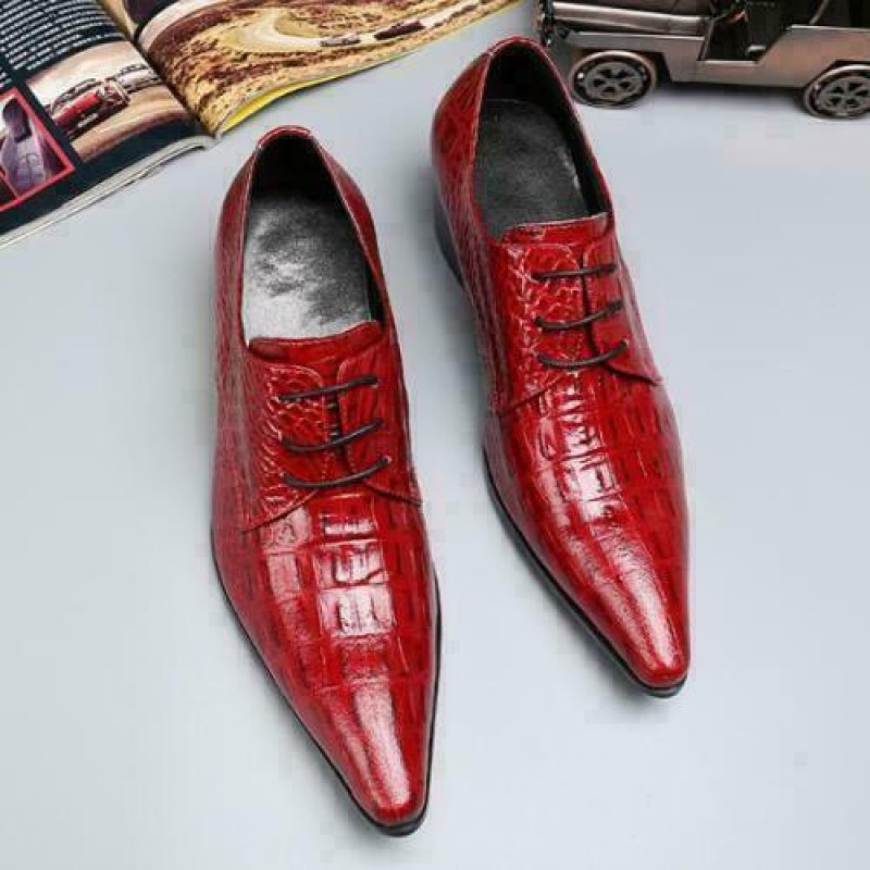 38-46 Mens Low Top Real Leather Business Shoes Pointy Toe Oxfords Lace up Club F