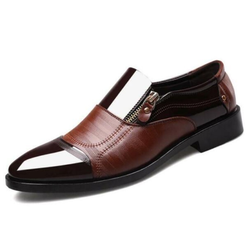 Faux Patent Leather Business Slip On Formal Party ...