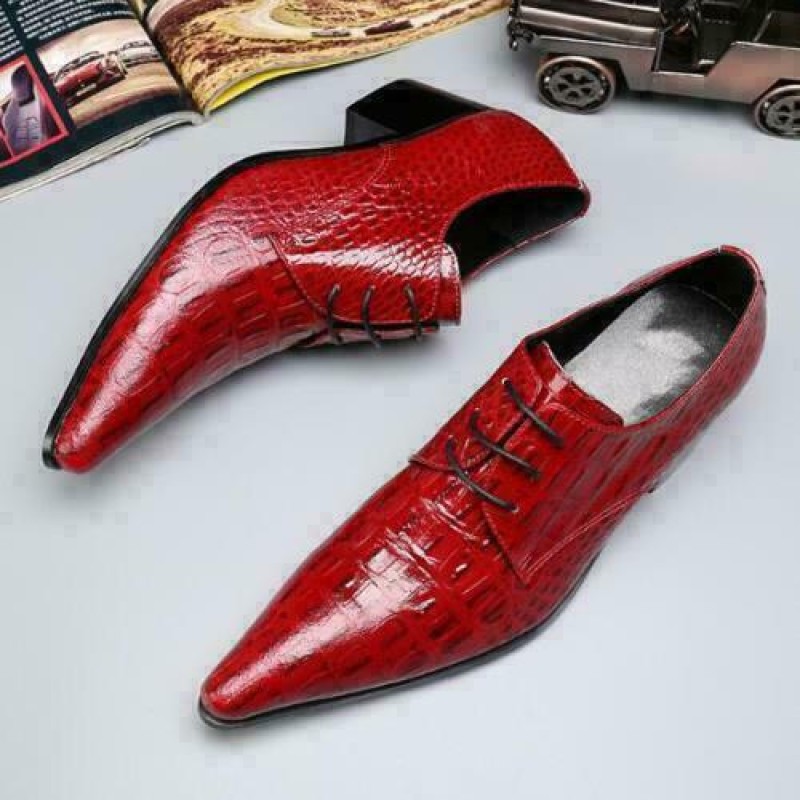 38-46 Mens Low Top Real Leather Business Shoes Pointy Toe Oxfords Lace up Club F