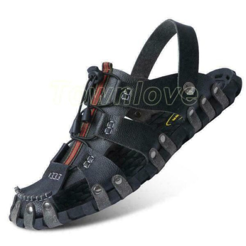 Summer Mens Leather Roman Sandals Shoes Outdoor Beach Sport Casual Slippers New