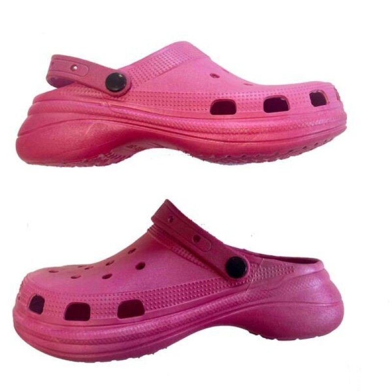 UNISEX FUCHSIA RUBBER CLOUD FOAM ON TREND SUMMER CLOG