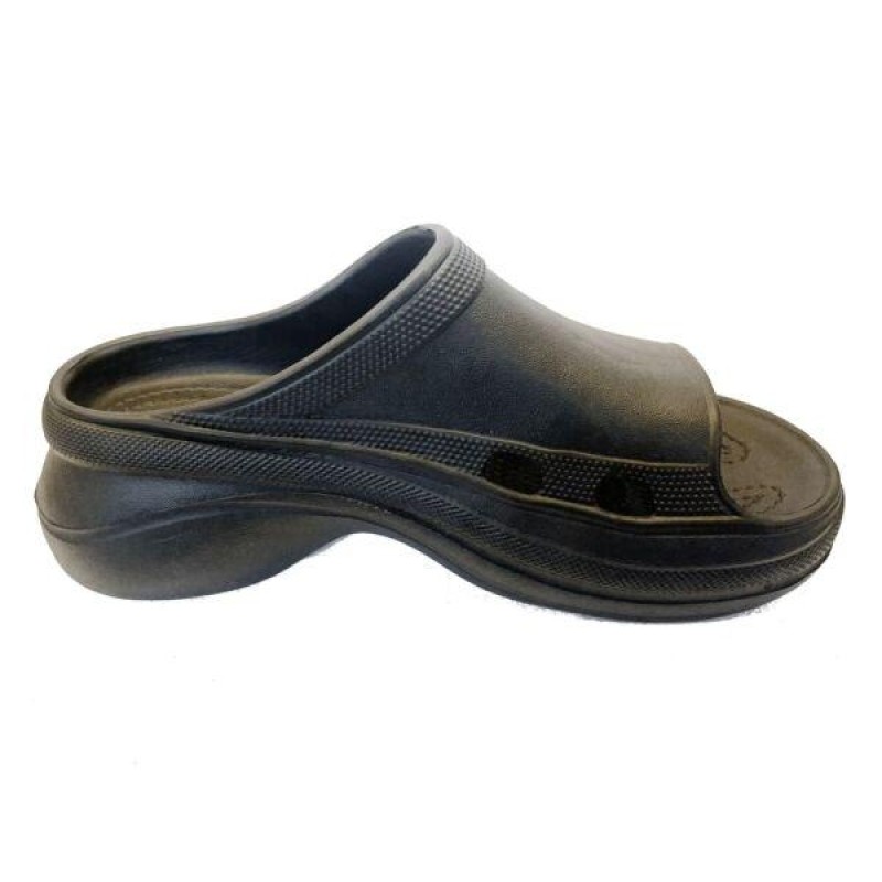 UNISEX BLACK RUBBER CLOUD FOAM ON TREND SUMMER CLOG