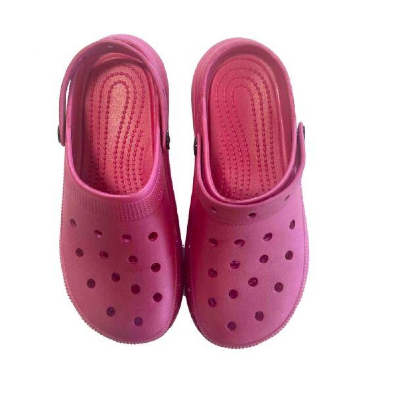 UNISEX FUCHSIA RUBBER CLOUD FOAM ON TREND SUMMER CLOG