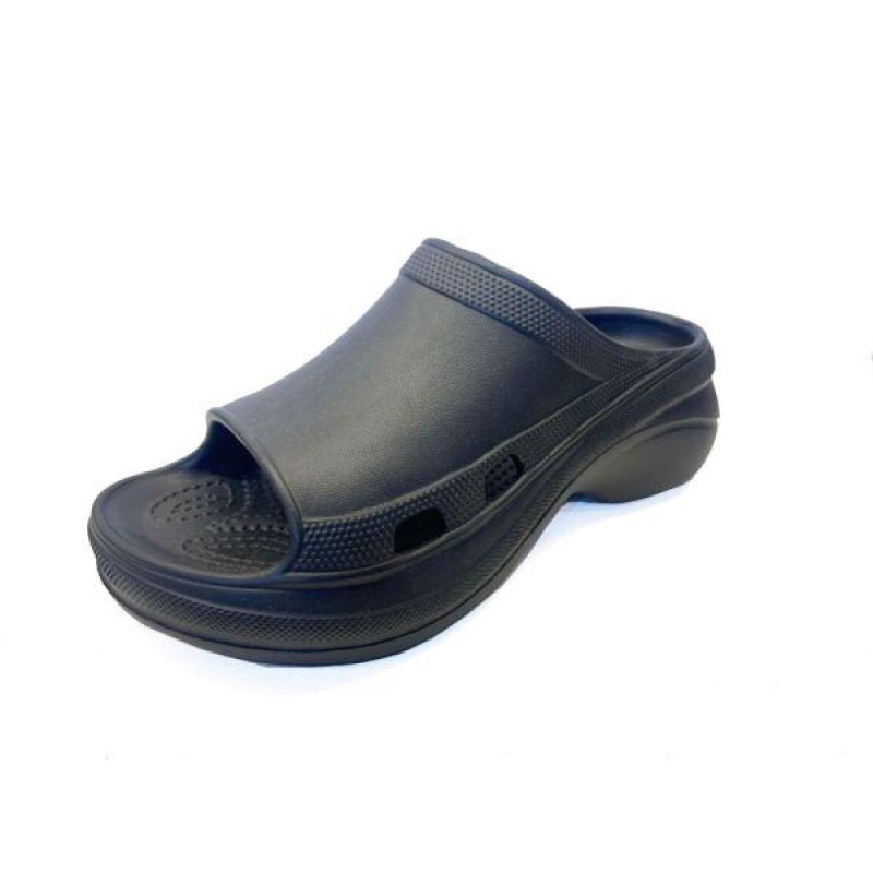 UNISEX BLACK RUBBER CLOUD FOAM ON TREND SUMMER CLOG