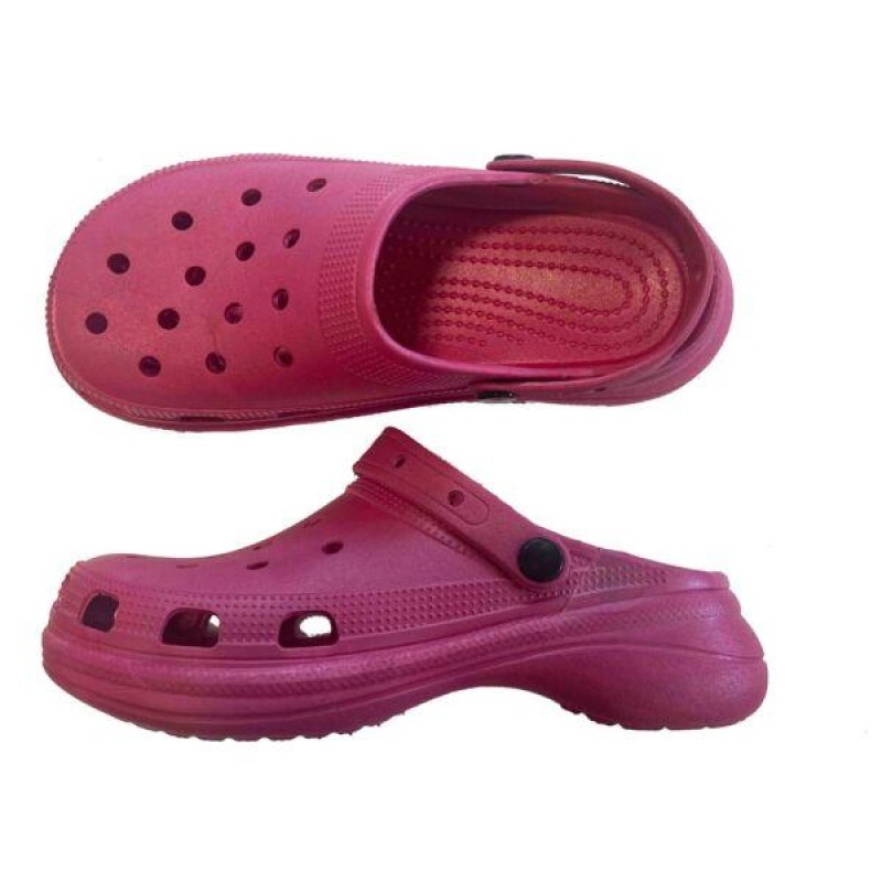 UNISEX FUCHSIA RUBBER CLOUD FOAM ON TREND SUMMER CLOG